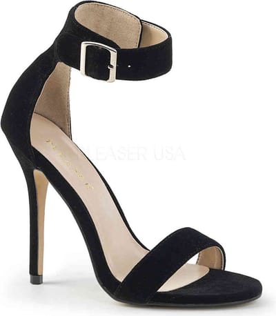 Pleaser - AMUSE-10 Sandaal met enkelband - US 9 - 39 Shoes - Zwart
