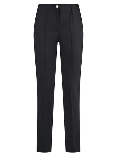 Enkellange Slim Fit-broek Van Fadenmeister Berlin zwart