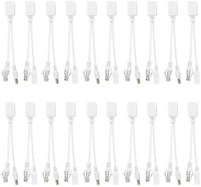 Allecto - IP-camera kabels - 10 Paar RJ45-kabels - Superieure transmissie - 10/100-netwerken - Antistatische bescherming - Geschikt voor beveiliging