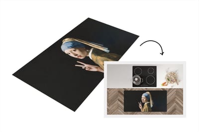 Keukenloper - Loper keuken - Meisje met de parel - Johannes Vermeer - Oude meesters - 120x60 cm - Keukenloper vinyl