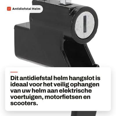 Dailygoods - Antidiefstal Helm Hangslot voor Elektrische Voertuigen