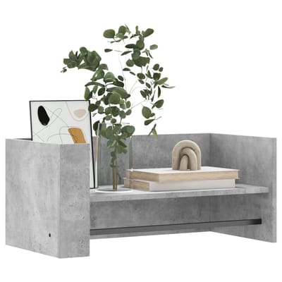vidaXL - Wandschap - 70,5x35x30,5 - cm - bewerkt - hout - betongrijs