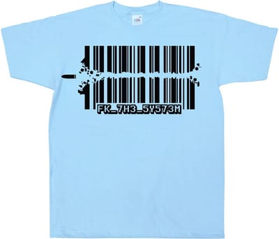 Hybris Fuck The System T-shirt SH-1-15235-H23-4
