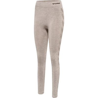 Hummel Damen Leggings Hmlci Seamless Mid Waist Tights Driftwood Melange-M