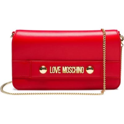 Love Moschino Lettering S Dames Crossbodytas - Rood