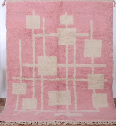 Traditioneel Azilal vloerkleed - 240x160 cm - handgeweven kunstwerk - Kleurrijk en uniek en vervaardigd uit natuurlijke materialen - 100% wol R354