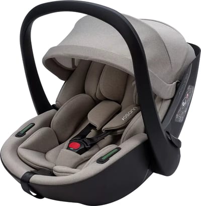 Osann Cuddle i-Size Autostoel 40-150 cm – Isofix – R129 – Groep 0/1/2/3 – Verstelbare Hoofdsteun & Comfort Insert - Beige