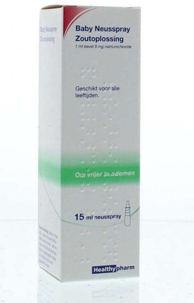 Healthypharm Baby Zoutoplossing 8mg/ml Neusspray - 2 x 15 ml - Voordeelverpakking