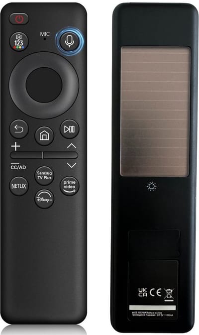 Alternatieve Samsung BN59-01432D / BN59-01432J / BN59-01432A / BN59-01455E afstandsbediening - Werkt met USB-C en zonne-energie