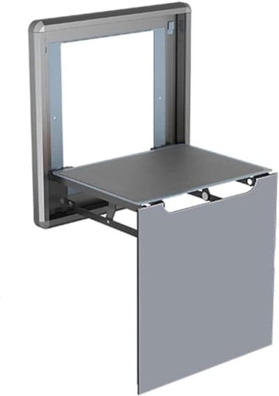 Douchekruk - Badstoel - Veilig Douchen - Opklapbaar Wandmodel - 43x41cm - Grijs