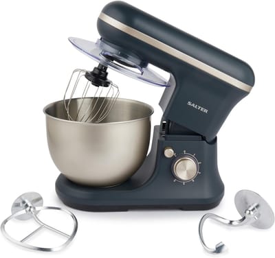 Staande Mixer - Keukenmixer Keukenapparaat - Thuis Bakken - 1200W 6 Snelheden - 5L Kom - Blauw Grijs