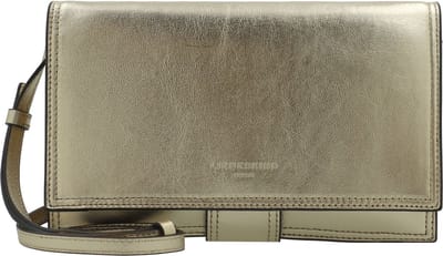 LIEBESKIND BERLIN Leren Schoudertas Koppeling Lisa Metallic Crossbody Bag Light Gold Goudkleurig