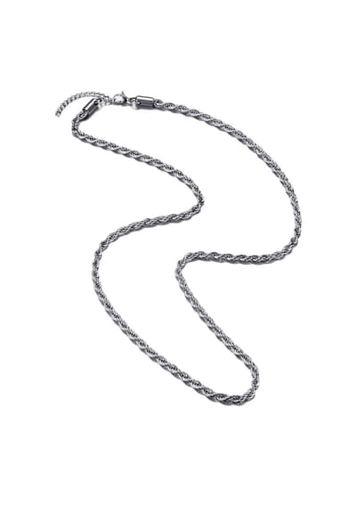 Margot Bardot Palma Ketting 4Mm Silver