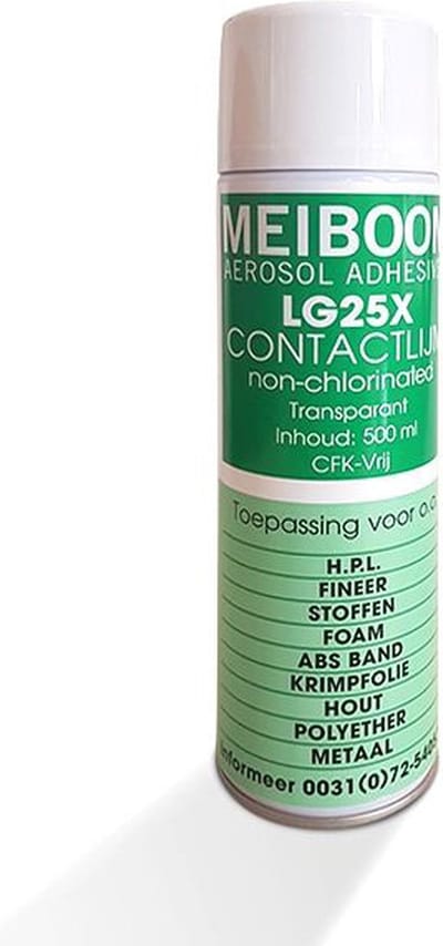 Meiboom LG25X - Universele Contactlijm - Spraylijm - Professionele Spuitlijm - CFK-Vrij - 500ML