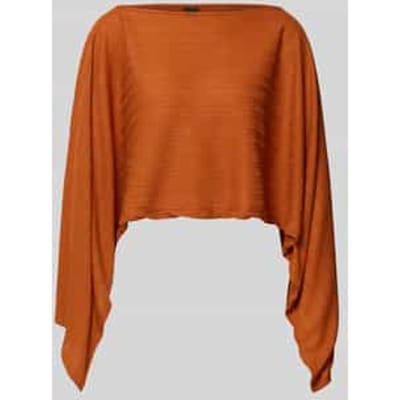 relaxed fit bovendeel met viscose model 'Poncho'