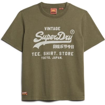 Superdry - Vintage logo Heritage relaxed T-shirt - Dames - T-shirts