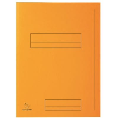 Exacompta SUPER 210 - Pak van 50 mappen met 2 kleppen - 24x32cm - - Oranje - 335007E