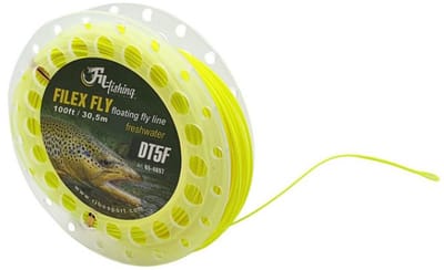 Filex FLY Floating Fly Line - DT4F - 100ft/30,5m - Fluo Geel - Double Taper drijvende Vliegvislijn - Vliegvissen Vislijn