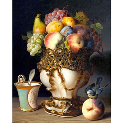 Peinture au diamant Fruits Diamond Mazaykav Peinture au diamant Perçage complet 20X30CM brown