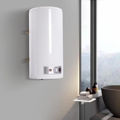 Elektrische Boiler - Warmwaterketel Badkamer - Direct Warm Water - Inclusief Handdouche - 80 Liter Capaciteit - Wit