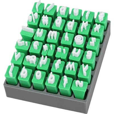 36PCS Tampons en Argile pour Poterie Lettres Minuscules et     pour Carte d'Invitation Fabrication d'Artisanat