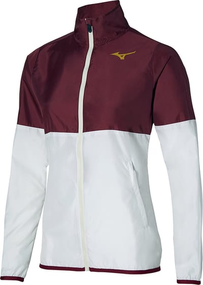 Mizuno Printed dames jas rood wit