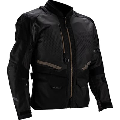 Leatt ADV FlowTour 5.5 Stealth Zwart Waterdichte Textieljas - Jas