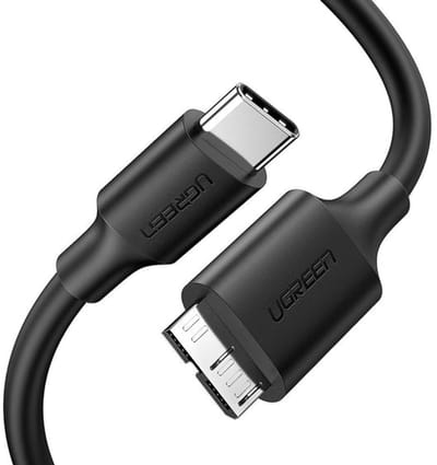 Ugreen - kabel - USB Type C - micro USB Type B SuperSpeed 3.0 1m zwart - (US312 - 20103)