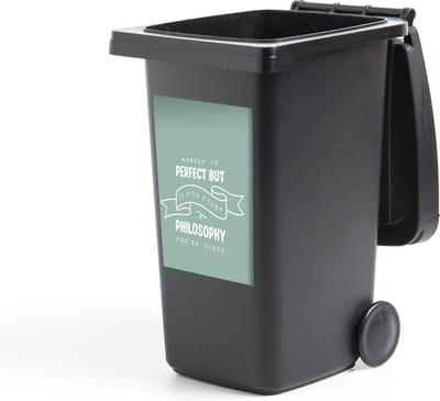Container sticker Filosofie - Spreuken - Studeren - 40x60 cm - Kliko sticker