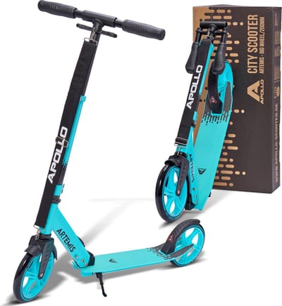 Apollo Artemis City Scooter - In Hoogte Verstelbare Step Geschikt voor Kinderen, Tieners en Volwassenen, Volwassen Step met Luchtbanden, Stadsstep, Handige, Step voor Volwassenen