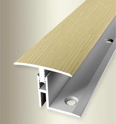 Overgangsprofiel - Vloerprofiel - Vloeren Afwerken - Hoogteverschil Compensatie - 1000 mm - RVS look