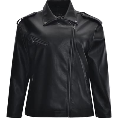 Leren jas voor vrouwen Mat Fashion Biker