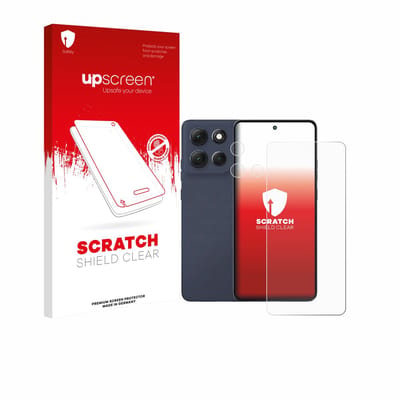 upscreen - Screenprotector voor Motorola Moto G86 (Voor+Camera) - Folie Beschermfolie transparant