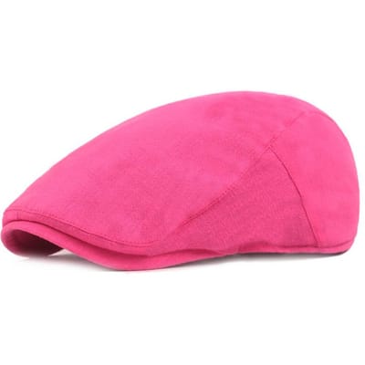 Japanse En Koreaanse Pet  Literaire Jeugd Voorwaartse Hoed  Dameshoed  Nostalgische Retro Baret  Effen Kleur Dameshoed 56-58cm 56-58cm pink