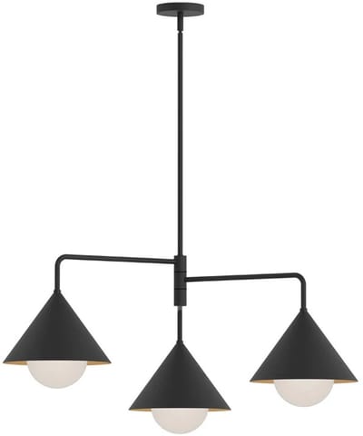 Alora Mood LED Kroonluchter | 3X E27 Max 60W | Matte Black