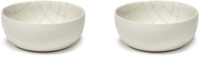 Serax - Zuma Schaal van Kelly Wearstler, Ø 12,5 cm, Zout / wit (set van 2)