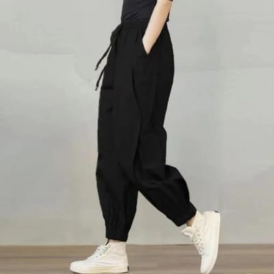 Harembroek Losse Potloodbroek Vrouwen Plus Size Casual Losse Broek Mode Lente Herfst Vrouwen Onderstukken XXL zwart