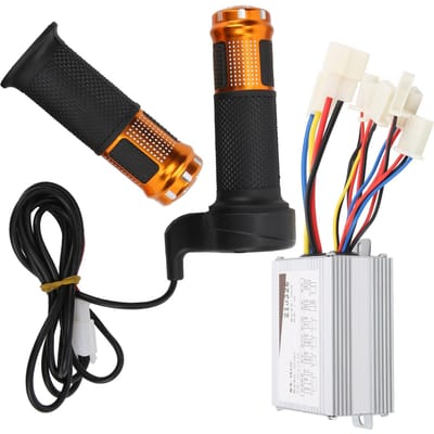 36V500W Fiets Gashendel Handvatten Borstel Controller Anti-Slip Handvat Elektrische Fiets Accessoire