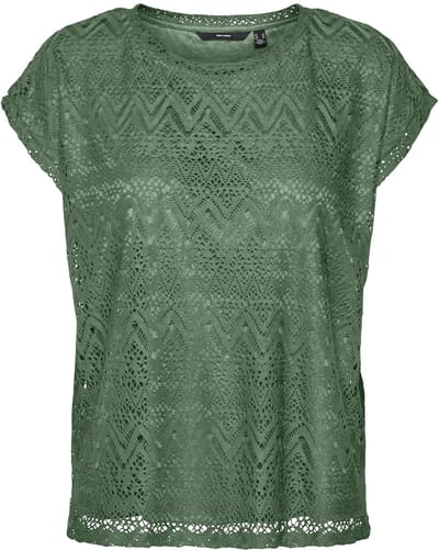 Vero Moda T-shirt Vmmaya Ava Top Jrs Spe 10304457 Hedge Green Dames Maat - S