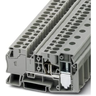 Phoenix Contact 3033126 Doorgangsserieklem 16.2 mm Schroeven Grijs 25 stuk(s)