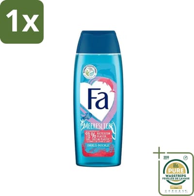 1 x Fa - Douchegel - Zeeliefde Energie - Verfrissend & Verkwikkend - Verzorgend - 250 ml- Douchegel - Zee - Energie - Verfrissend - Verkwikkend