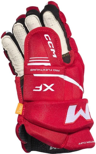 CCM - Tacks XF - IJshockeyhandschoenen - Kinderen - Rood - Wit - 11