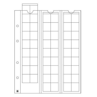 Leuchtturm Optima 20 muntbladen - 5 stuks