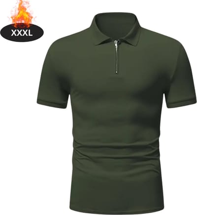 Bovista Poloshirt Heren - T-Shirt Heren - Shirt - Overhemd - Polo Shirt - Legergroen - XXXL