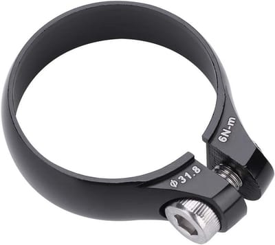 Zadelpen Klem Snelspanner 31,8 mm voor 27,2 Zadelpen - Fiets Zadelklem Zwart