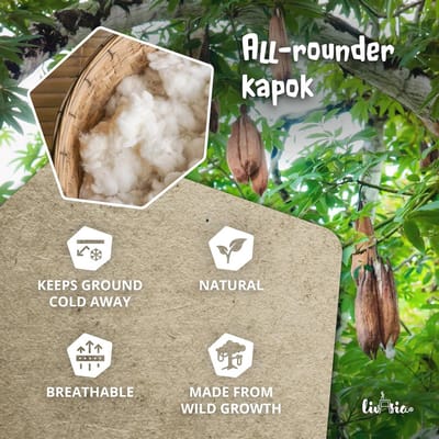 Duurzame Kindermatras 140x70x8cm - Vouwmatras voor Kinderen, Ecologische Yogamat en Speelmat voor Binnen en Buiten