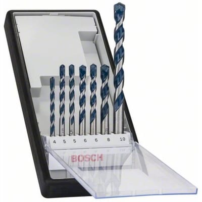 Bosch Accessories CYL-5 2608588167 Carbide Beton-spiraalboren set 7-delig 4 mm, 5 mm, 5 mm, 6 mm, 6 mm, 8 mm, 10 mm Cilinderschacht 1 set(s)