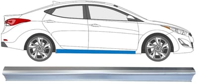 Reparatie dorpel voor Hyundai Elantra 2010-2015 / Rechts