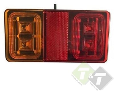 achterlicht led 16x led - aanhangerlampen - caravanverlichting - ledlamp rechthoek - aanhangerverlichting - led achterlicht