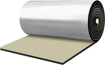 Geluiddempende Mat - Isolatie Folie - Warmte En Geluid - Zelfklevend Aluminium - 1 vierkante meter - Zilver